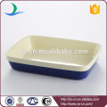 De buena calidad rectangular azul oscuro de cerámica bakeware para el hogar